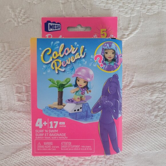 Colour Reveal Mega Barbie Building Block set - Picture 2 of 11